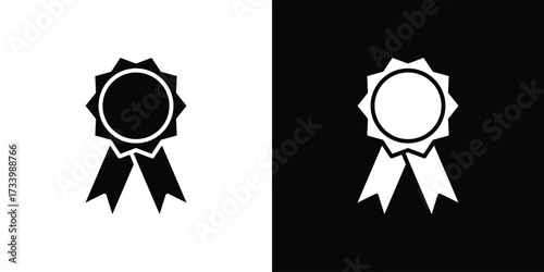 Badge icons set. vector icons designed in filled style