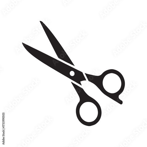 Tailor Scissors Solid Tailoring Icon