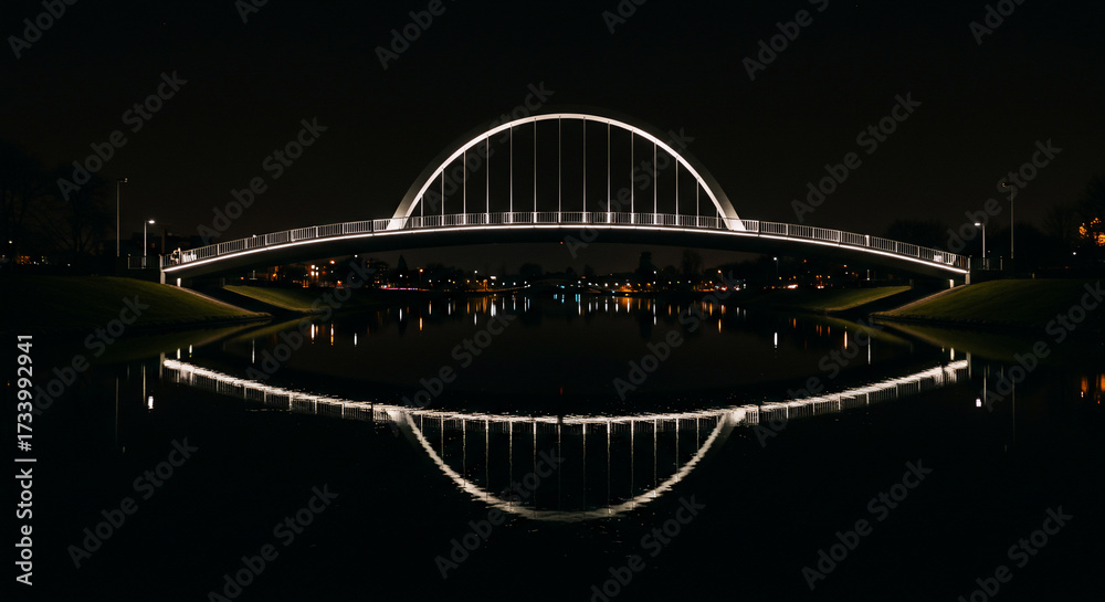 Obraz premium Abstract symmetrical design with intersecting lines