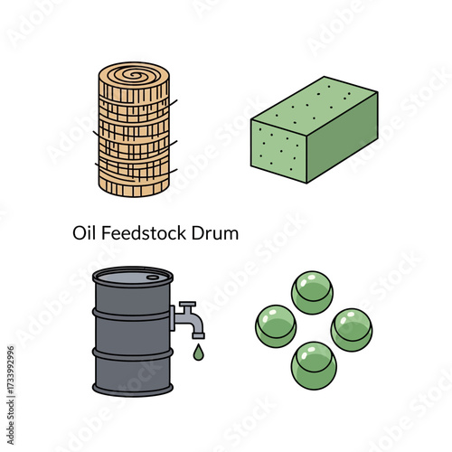 Industrial materials and containers for oil and other substances.