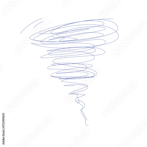Sketch of tornado sketch illustration.eps