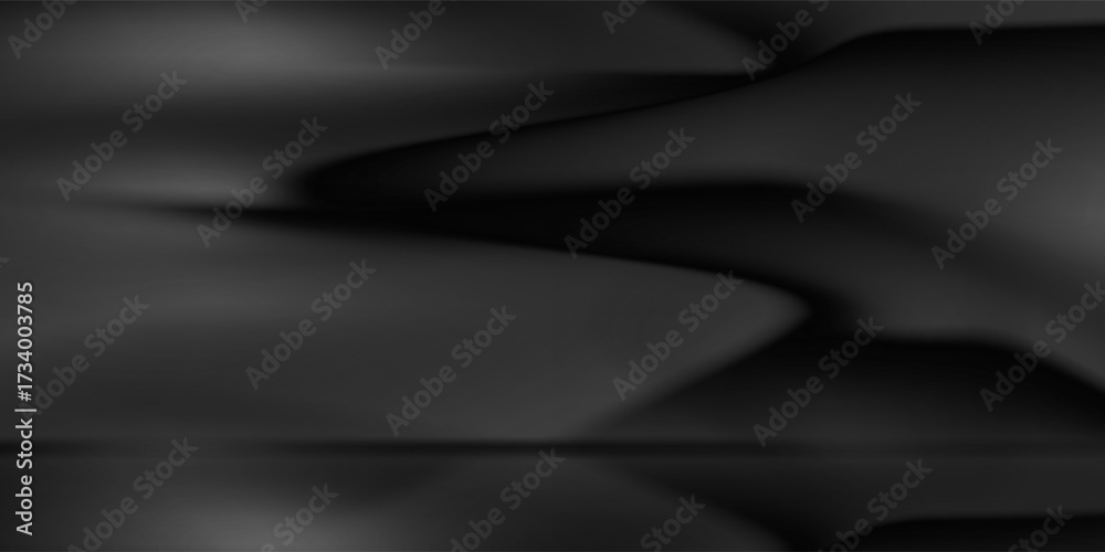 Fototapeta premium Limbo black background. Abstract dark gradient backdrop. Color wall of studio, room, stand for product display or photo.eps10