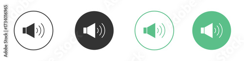 Volume icons concepts. black sign set