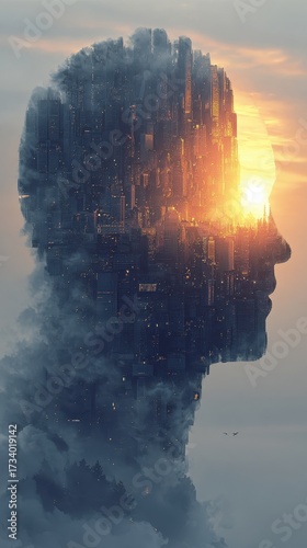 Mindscape - A Silhouette of Thought and the Dawn of Understanding.
