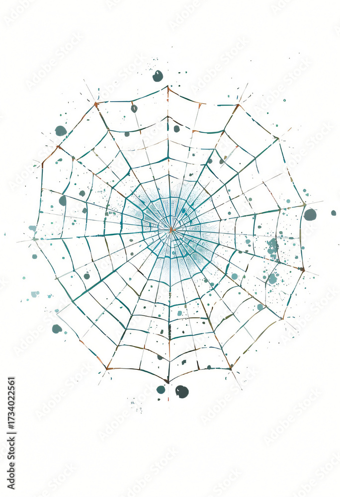 Obraz premium Vector Spider Web Art for Posters