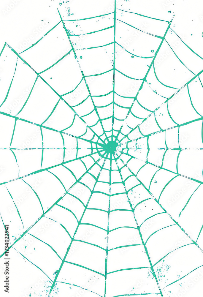 Obraz premium Vintage Grunge Spider Web for Halloween