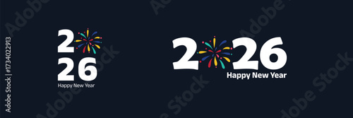 Celebrate the New Year 2026 with vibrant fireworks and festive cheer, perfect for holiday promotions and greetings for a joyous new beginning and a bright future
