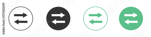 Data transfer icons concepts. black sign set