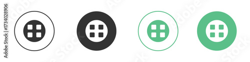 Apps icons concepts. black sign set