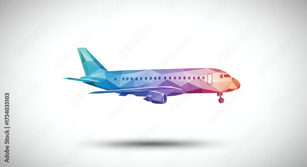 Fototapeta premium airplane flying in the sky