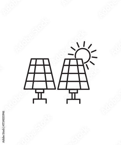 solar system icon, vector best line icon.