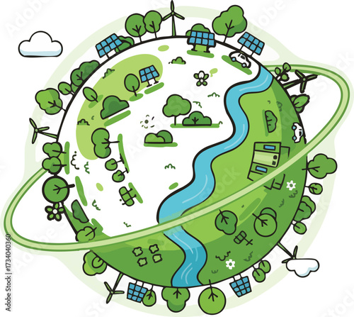 Earth Day is an event celebrated worldwide every year on April 22 to support the protection of the green world environment.