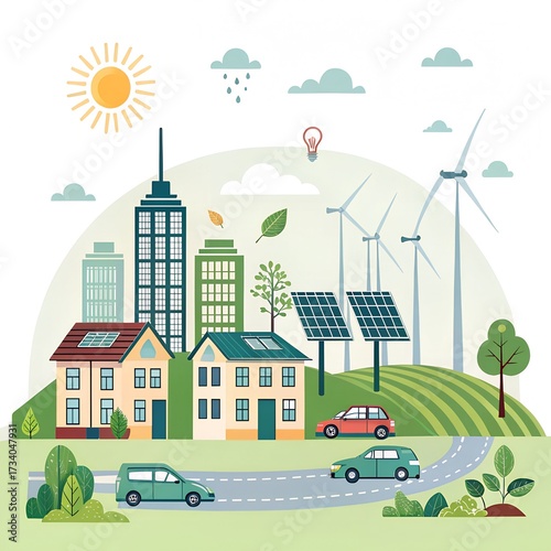 vector illustration of a city