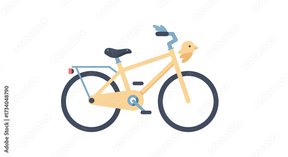Fototapeta premium bicycle on white background