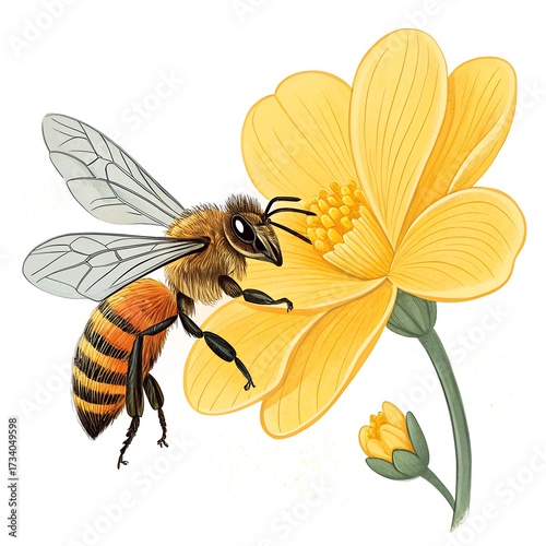 bee and flower