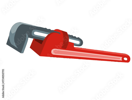 red plastic clamp
