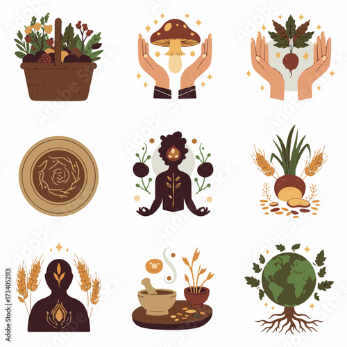 Streamlined Flat Design Toolkit: Essential Vector Elements for Modern Digital Experiences