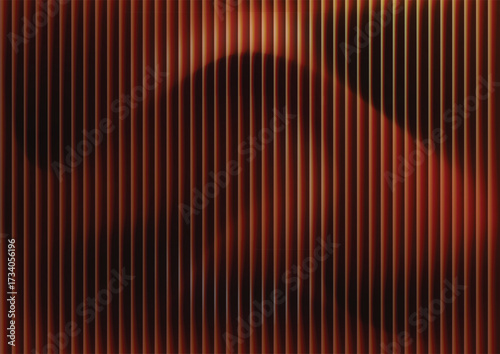 Abstract brown bronze lines background, elegant retro wave pattern. Vector luxury backdrop with glowing copper lines. Modern dark abstract warm background with soft light illustration.