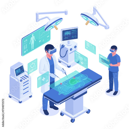 VR surgical training simulator vector.ai for Augmented Reality Medical Education and Future Surgery Training