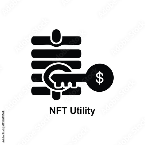 Digital Cryptocurrency Concept with Hand and Key Representing NFT Utility and Blockchain Security