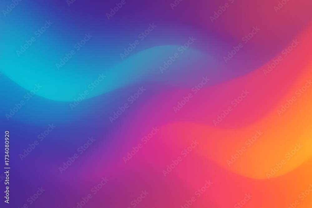 Fototapeta premium Abstract Fluid Gradient Waves Background in Vibrant Colors