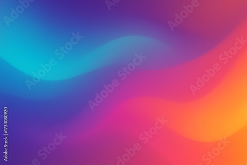 Abstract Fluid Gradient Waves Background in Vibrant Colors