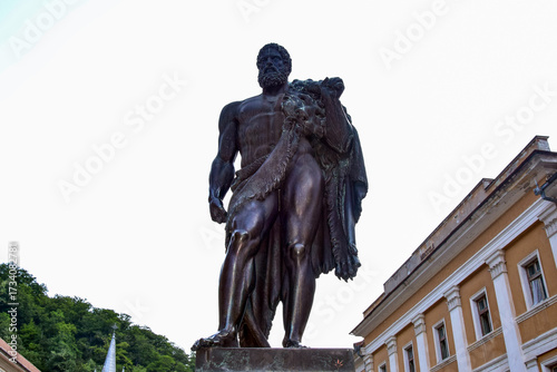 statue of Hercules in Herculane Romania 