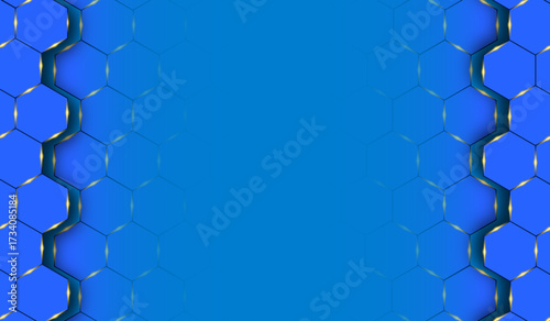 Hexagon medical background color can be changed.