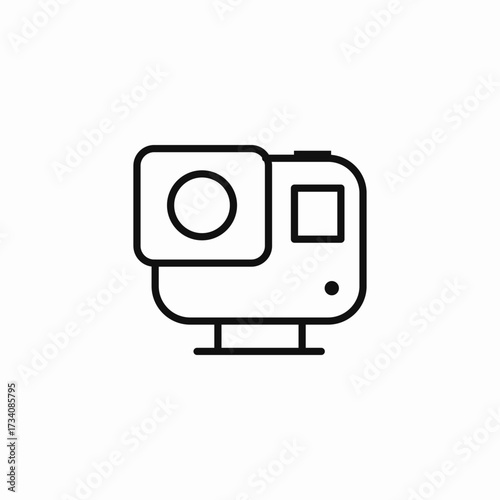 compact camera icon sign vector