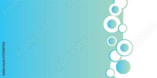 Modern banner background. full color, bright blue green gradation, wave eps 10 victor