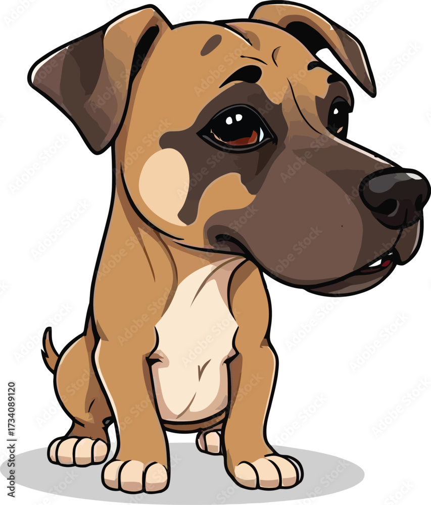 Fototapeta premium Cute cartoon a illustrator vector Damatian