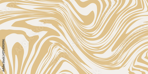 Liquid flowing wavy texture. Abstract line pattern. Retro psychedelic background