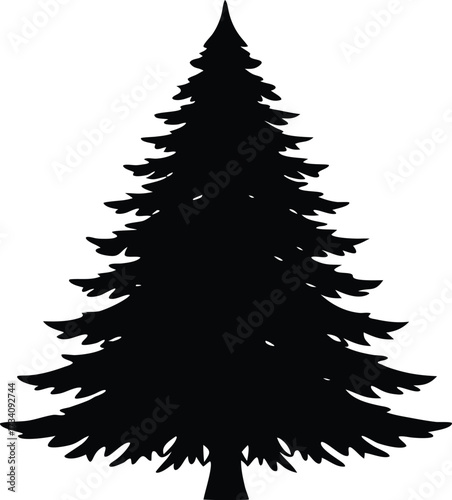  christmas tree design, celebration pine silhouette