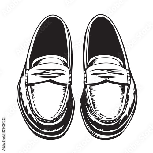 loafer shoes isolated on white