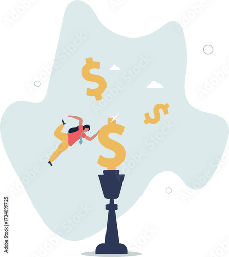 Investment strategy, financial planning or marketing and pricing strategy concept.life and employment of people.