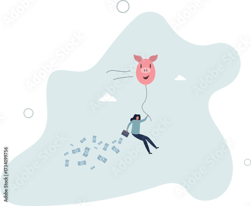 Financial freedom or financial independence concept.life and employment of people.