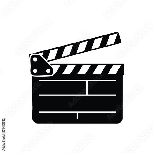 Clapperboard Used in Film Production for Scene Marking and Synchronization in Movie Making