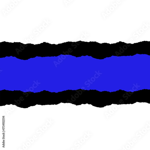 Wallpaper Mural Ripped blue and black paper texture png for graphics use. Paper ripped effect. Torontodigital.ca