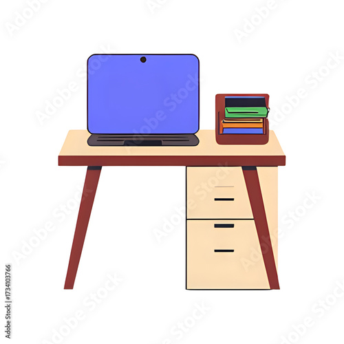 vector illustration of a computer
