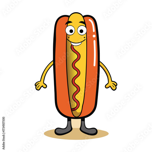 hot dog with mustard