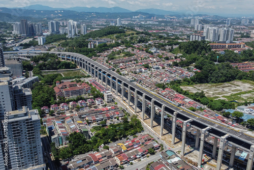 Photography An aerial view of expressway in Kuala Lumpur.