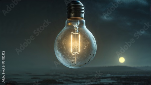 An unlit lightbulb against a grey background. Represents a dormant idea, potential, or a moment before discovery. Clean, simple, and conceptual image.