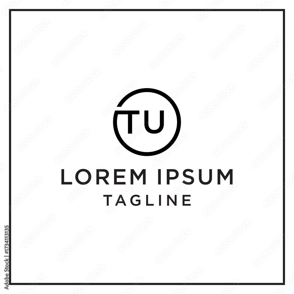 Fototapeta premium tu circle logo