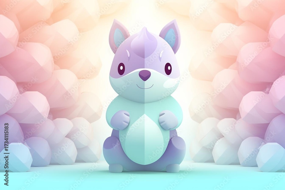 Fototapeta premium easter bunny with eggs