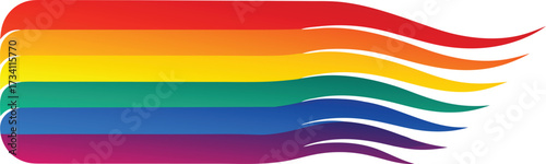 realistic oil paint gradient stripe icon.