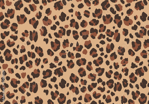 Leopard print pattern digital textile design abstract wildlife inspiration