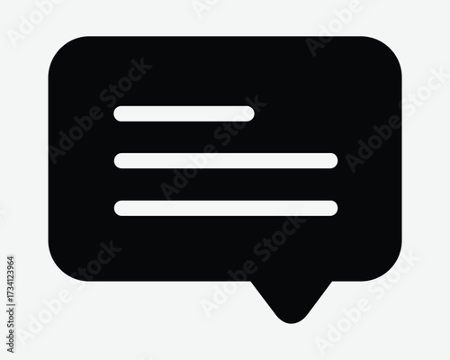 Conversation Bubble Icon Text Message Comment Box Feedback Discussion Opinion Discuss Blank Speech Sign Symbol Dialog Quote Pointer Arrow
