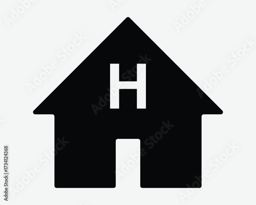 Hospital House Home Icon Clinic Structure Building Shape Health Care Healthcare Facility Accommodation Ward Housing Property Center