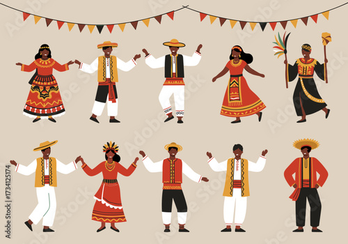 Cultural dance celebration festival grounds vibrant environment aerial view traditional festivities