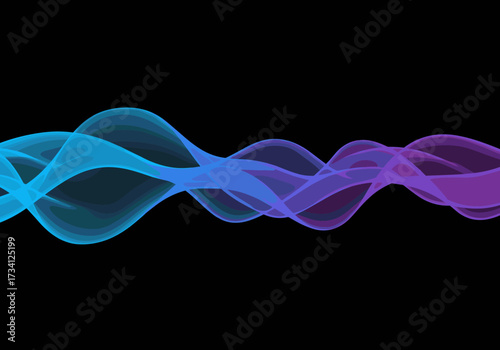 Dynamic wave animation displaying vibrant colors digital abstract environment futuristic viewpoint